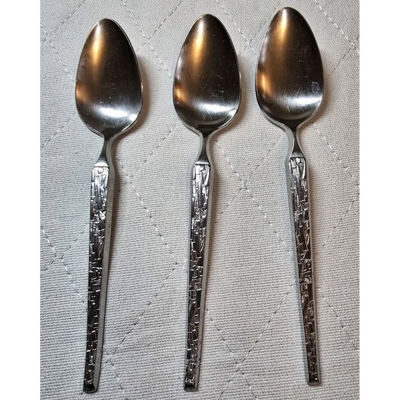 Riviera Other - Riviera Mosaic Stainless Steel Spoon 3 Flatware Japan Silverware‎ Dinnerware